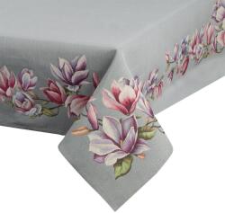 Eurofirany Magnólia virágmintás gobelin asztalterítő Szürke 140x180 cm +/-5% (416102)