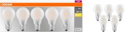 OSRAM Base matt üveg búra, 7W, 806lm, 2700K, E27 LED körte izzó 5 db