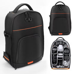 K&F Concept Nature Wander 05, 18L, fotós hátizsák, vízálló, esőhuzat, 15, 6" laptoptartó, fekete (KF-13-205)