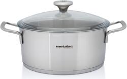 Metalac Santino rozsdamentes acél lábas 4, 4 l, üvegfedél, 24 cm (376598)