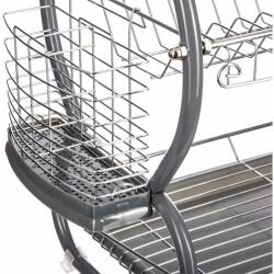 5five emeletes edénytartó, 52 x 26 x 39 cm, szürke (146478)