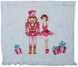 Clayre & Eef Konyhai kéztörlő 40x66cm, pamut Pastel Nutcracker (ZV-8717459939998)