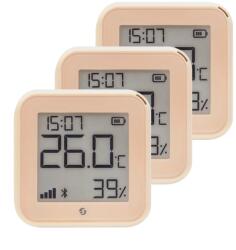 Shelly PLUS H&T GEN3 Páratartalom/hőmérséklet szenzor Mocha 3db (BUSHYHT4)