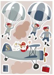  Ablakmatrica mikulás repülőn