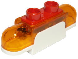 LEGO® Alkatrészek (Pick a Brick) Fehér duplo sziréna, narancssárga fénnyel - használt 6285774 (6285774)