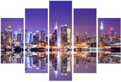  Media festmény, 5 részes, City 1, 150 x 105 cm