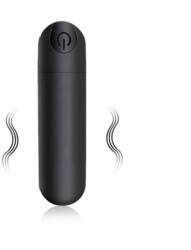 Guilty Toys Mini Glont Vibrator VibeX, 10 Moduri Vibratii, ABS, USB, Negru, 7.5 cm, Guilty Toys Vibrator