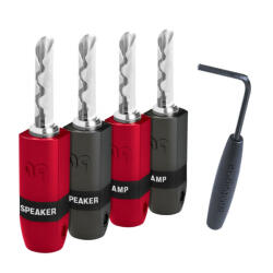 AudioQuest SureGrip 300 Silver banándugó (4db/csomag)