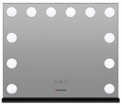 Humanas HS HM02 Fekete Sminktükör LED Világítással