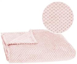 Springos meleg pléd, 200x220 cm - Rózsaszín (HA7101)
