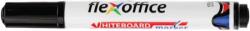 FlexOffice Táblamarker, 2, 5 mm, kúpos, FLEXOFFICE "WB03", fekete (FO-WB03BLACK) - patronbolt