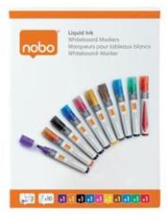 Nobo Táblamarker, folyékonytintás, kúpos, 1-3 mm, NOBO, vegyes színek (1915381)