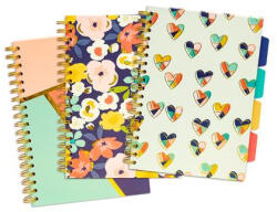 Pukka Pad Spirálfüzet, B5, vonalas, 100 lap, PUKKA PAD Floral Love Project Book, vegyes minta (9033-CD)