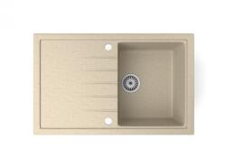 NERO Gránit Mosogató NERO Eris + Szifon (bézs)