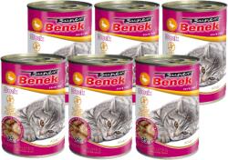 Super Benek Super Benek CAT gabonamentes falatok kacsával, mártással 6x415 g