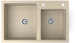 NERO Gránit Mosogató NERO Palazzo + Szifon Bézs NP800500B0