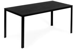Homelux 6 személyes kerti asztal 156x78 cm polywood fekete (SAK-156_BLACK) - geminiduo