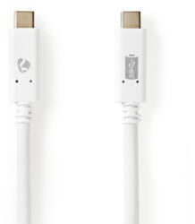 Nedis CCGW64750WT10 USB kábel USB 3.2 Gen 2 (3.1 Gen 2) 1 M USB C Fehér (CCGW64750WT10)