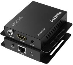 LogiLink HDMI bővítő készlet LAN-on keresztül, 70 m, 4K/60 Hz, EDID, HDR, HDCP, POC, IR (HD0063)