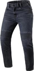 Revit Moto 2 TF extra rövidített motoros farmernadrág koptatott sötétkék-fekete