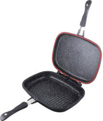 Berlinger Haus Granit Diamond Line dupla grill serpenyő márvány bevonattal (BH-6581)