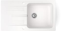 NERO Gránit Mosogató NERO Malta + Szifon (fehér)