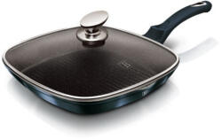Berlinger Haus Metallic Aquamarine Line grill serpenyő fedővel, márvány bevonattal, metál külső bevo (BH-7028)