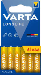 VARTA 4103101746 Longlife AAA mikroceruza elem 6db/bliszter