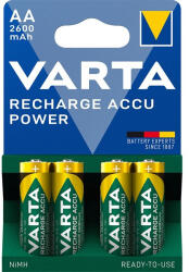 VARTA 5716101404 Ready2Use AA (HR6) 2600mAh akku 4db/bliszter - ipkameradiszkont