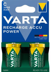 VARTA 56714101412 Power bébi C 3000mAh akkumulátor 2db/csomag (műanyagmentes csomagolás) - ipkameradiszkont