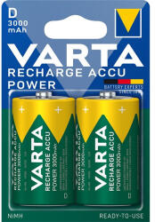 VARTA 56720101402 Ready2Use D (HR20) 3000mAh góliát akku 2db/bliszter