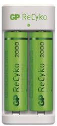 GP Batteries GP Eco E211 Akkutöltő + 2×AA GP ReCyko 2000