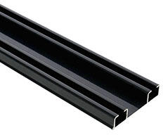 Gardinia Como - Alumínium függönysín szett (antracit) - 2 sor - egyedi méret (0-3 méterig) (C2FS)