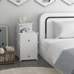 Hurtnet HÖGLER ELEGANCE Moduláris Push-Fit nyitott éjjeliszekrény, fehér 73 x 39 cm (3900)