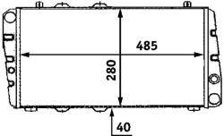 MAHLE Chladič motora MAHLE CR 453 000S (CR 453 000S)