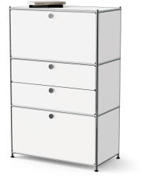 Tchibo - /Cn3 fém komód 2 lenyíló ajtóval és 2 fiókkal - fehér