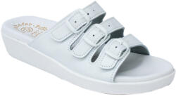 Wörishofer Saniflex női fehér papucs 3 csatos pánttal Wörishofer talpbéléssel 1331.11