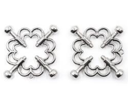  Flower fém mellbimbó dísz