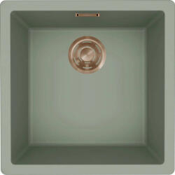 Elleci ELLECI- Mosogatótálca Zen 102 Keratek K82 Sage Green bronz tartozékokkal (LKZ10282BRZ)