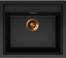 Elleci ELLECI- Mosogatótálca Sintesi 105 Keratek K86 Black bronz tartozékokkal (LKS10586BRZ)