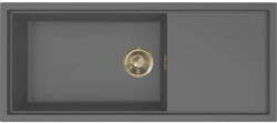Elleci ELLECI- Mosogatótálca Sintesi 510 Keratek K99 Dark Grey arany tartozékokkal (LKS51099GLD)