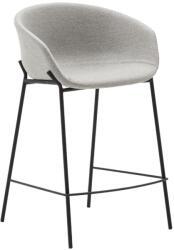 Kave Home Világosszürke szövet bárszék Kave Home Yvette 65 cm (LF-CC1081VD14H)