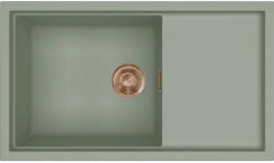 Elleci ELLECI- Mosogatótálca Sintesi 410 Keratek K82 Sage Green bronz tartozékokkal (LKS41082BRZ)