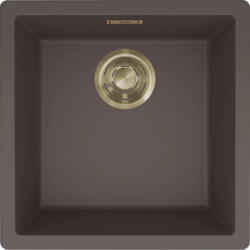 Elleci ELLECI- Mosogatótálca Zen 102 Keratek K87 Cocoa arany tartozékokkal (LKZ10287GLD)