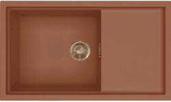Elleci ELLECI- Mosogatótálca Sintesi 410 Keratek K83 Cavern Clay bronz tartozékokkal (LKS41083BRZ)