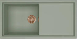 Elleci ELLECI- Mosogatótálca Sintesi 480 Keratek K82 Sage Green bronz tartozékokkal (LKS48082BRZ)