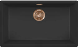 Elleci ELLECI- Mosogatótálca Zen 130 Keratek K86 Black bronz tartozékokkal (LKZ13086BRZ)