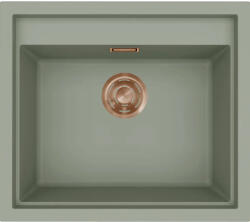 Elleci ELLECI- Mosogatótálca Sintesi 105 Keratek K82 Sage Green bronz tartozékokkal (LKS10582BRZ)
