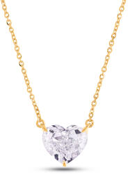 Heratis Forever Briliáns nyaklánc szív alakú, lab-grown gyémánttal, 14 karátos sárga arany IZLG1523