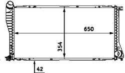 MAHLE Chladič motora MAHLE CR 288 000S (CR 288 000S)